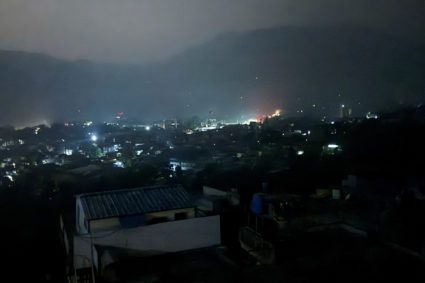 A city view of Muzaffarabad in Pakistan-administrated Kashmir