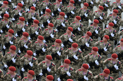 Rehearsal for Victory Day parade in Moscow