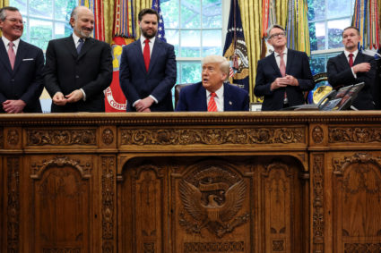 U.S. President Trump ANNOUNCES trade deal with the U.K., at the White House in Washington