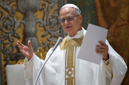 Pope Leo XIV conducts Mass in the Sistine Chapel at the Vatican