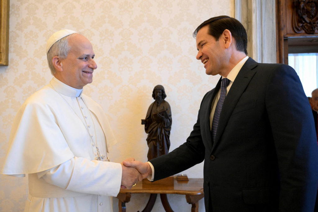 Pope Leo XIV meets U.S Vice President JD Vance and U.S. Secretary of State Rubio at the Vatican