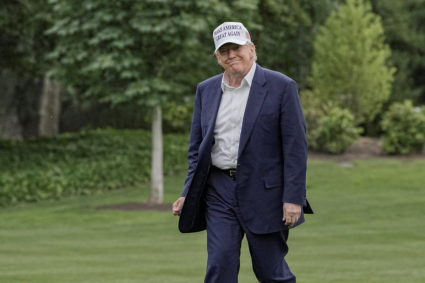 U.S. President Donald Trump Arrives at the White House