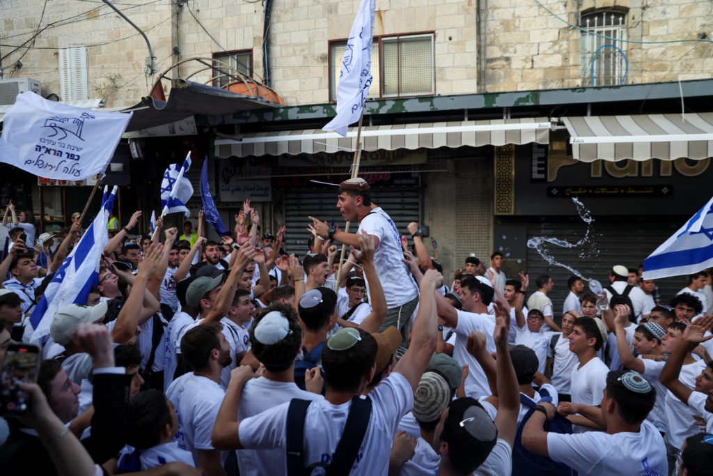 Jerusalem Day, amid the ongoing conflict in Gaza between Israel and Hamas, in Jerusalem