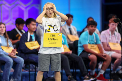 Student Spellers compete in the opening rounds of the annual Scripps National Spelling Bee in Maryland