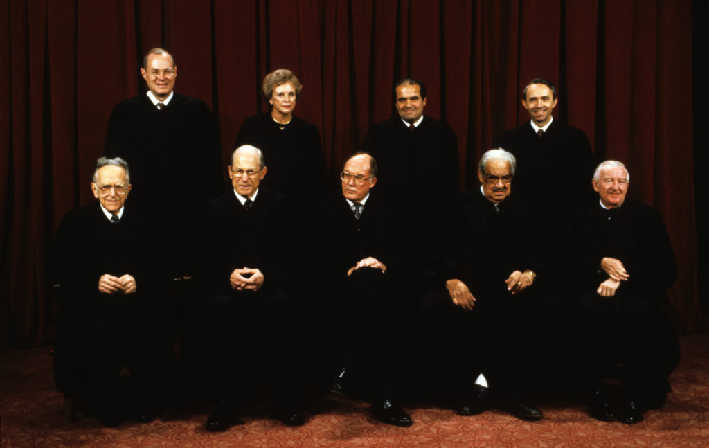 Portrait Of The US Supreme Court Justices
