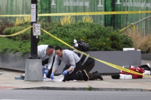 Aftermath of the shooting of two Israeli embassy staff in Washington D.C.