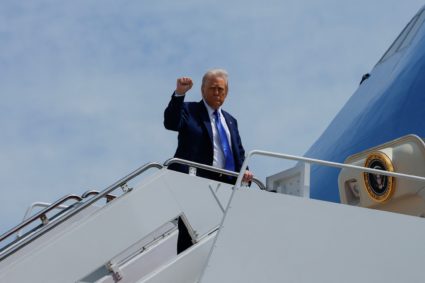 U.S. President Trump departs for Saudi Arabia, Qatar and the United Arab Emirates