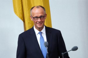 Friedrich Merz of the Christian Democratic Union (CDU) is sworn in as the new German Chancellor, in Berlin