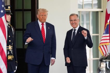 U.S. President Donald Trump meets Canadian Prime Minister Mark Carney in Washington