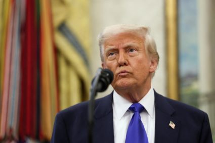 U.S. President Donald Trump makes a sports announcement at the White House in Washington