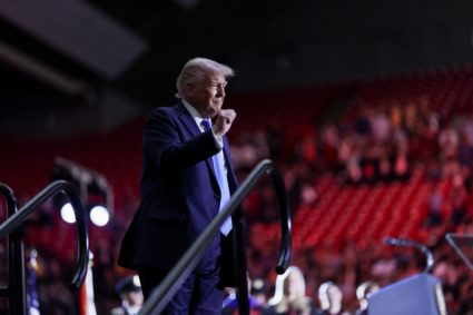 U.S. President Trump delivers commencement address at University of Alabama in Tuscaloosa