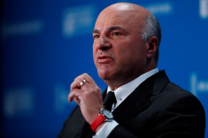 Kevin O'Leary Chairman, O'Shares ETFs; Television Personality, "Shark Tank" speaks during the Milken Institute's 22nd annu...