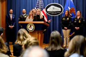 U.S. Attorney General Pam Bondi's first press conference at the Justice Department in Washington