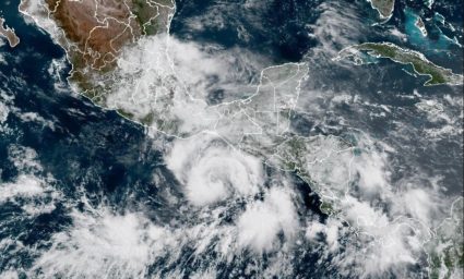 Tropical Storm Erick, located near southern Mexico, is expected to become a hurricane