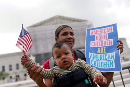 FILE PHOTO: U.S. Supreme Court hears U.S. President Trump's bid to enforce birthright citizenship order, in Washington