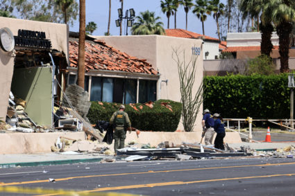 FILE PHOTO: Bomb explodes near a reproductive health facility in Palm Springs