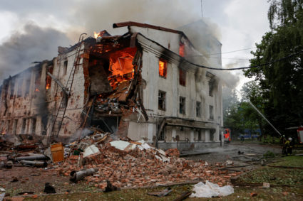 Russian strikes kill at least 4 people in Kharkiv, Ukraine officials say