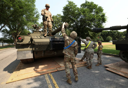 Preparations for the U.S. Army 250th anniversary parade in Washington