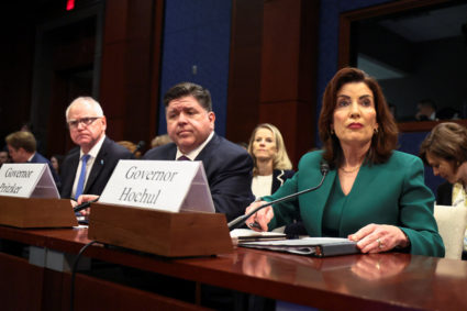 House Oversight Committee hearing with U.S. governors about state policies regarding undocumented migrants, in Washington