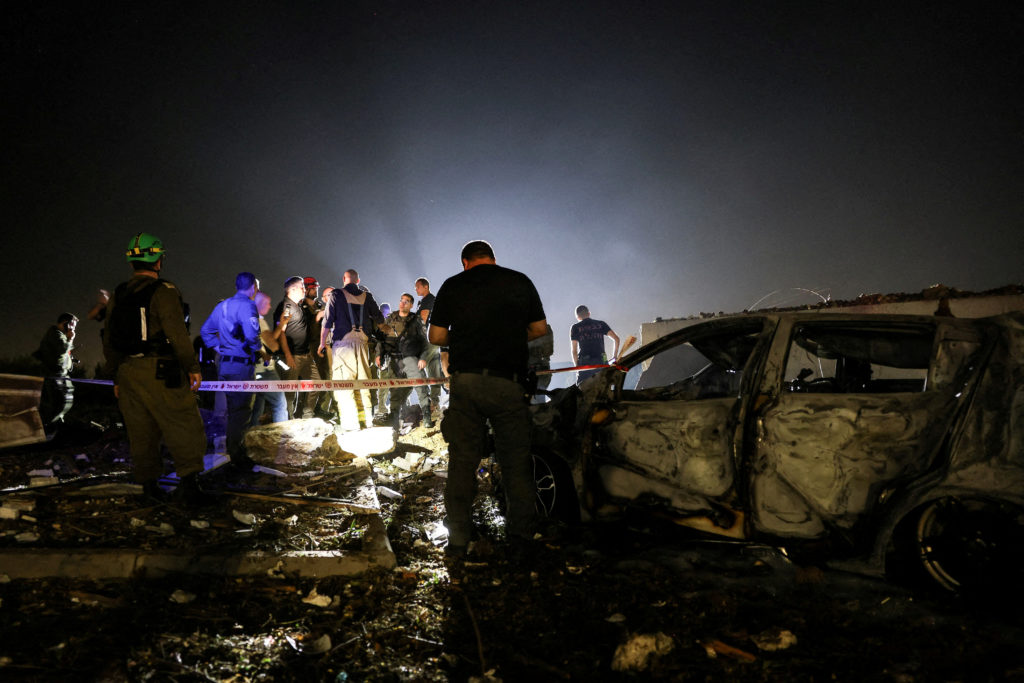 Missiles attack from Iran to Israel, at Zavdiel