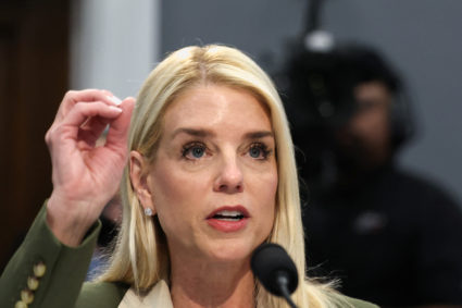 U.S. Attorney General Bondi testifies before a House Appropriations Justice Subcommittee hearing, on Capitol Hill