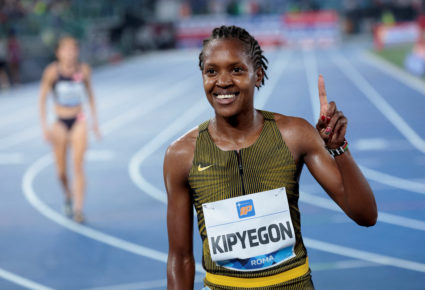 Runner Faith Kipyegon will try to become first woman to break 4-minute mile