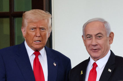 FILE PHOTO: U.S. President Trump meets Israeli PM Netanyahu in Washington