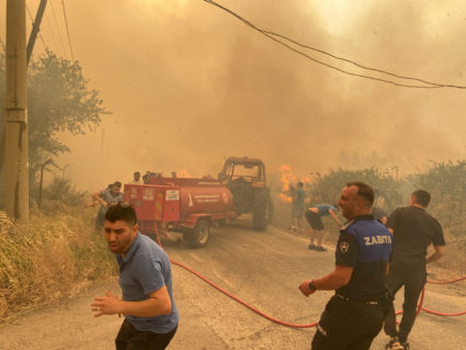 Wildfires burn in Turkey as scorching temperatures grip Europe