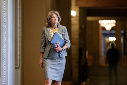 U.S. Senate Republicans attend weekly policy lunch on Capitol Hill in Washington