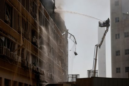 Aftermath of a missile strike from Iran on Israel, at Soroka Medical Center, in Beersheba