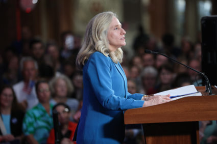 Virginia Gubernatorial Candidate Abigail Spanberger Holds Primary-Eve Election Rally