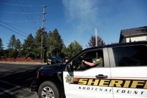 Multiple firefighters were attacked when responding to a fire outside Coeur d’Alene