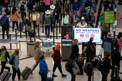 Holiday season at Atlanta airport