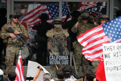 No Kings Day protest, in Los Angeles