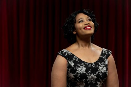 Opera star Pretty Yende poses for portraits in the Vienna State Opera