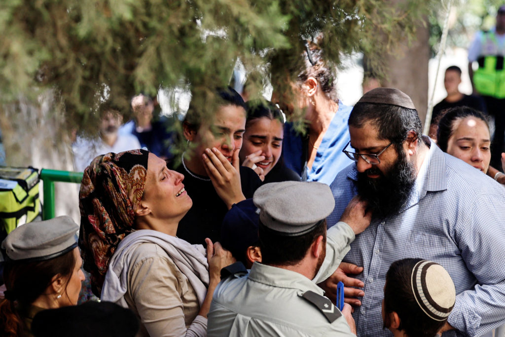 Funeral of Israeli soldier sergeant Moshe Nissim Frech in Jerusalem