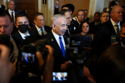 Israel's Prime Minister Netanyahu visits Washington D.C.