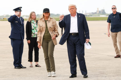 U.S. President Donald Trump visits Texas