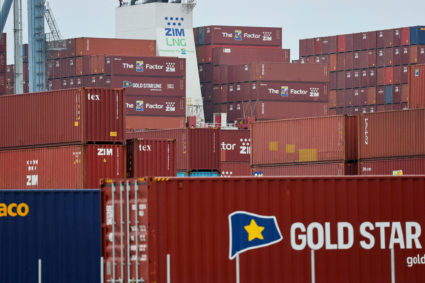 Groundbreaking event and announcement of a major expansion of the International Transportation Service terminal at the Por...