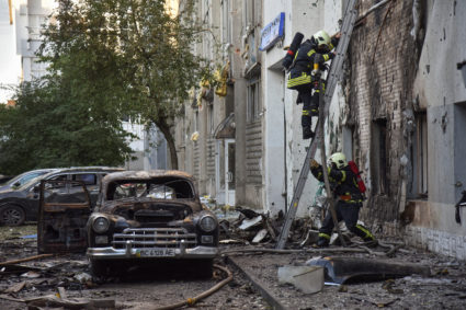 Long-range Russian drone, cruise missile and bomb attacks kill at least 6 people across Ukraine