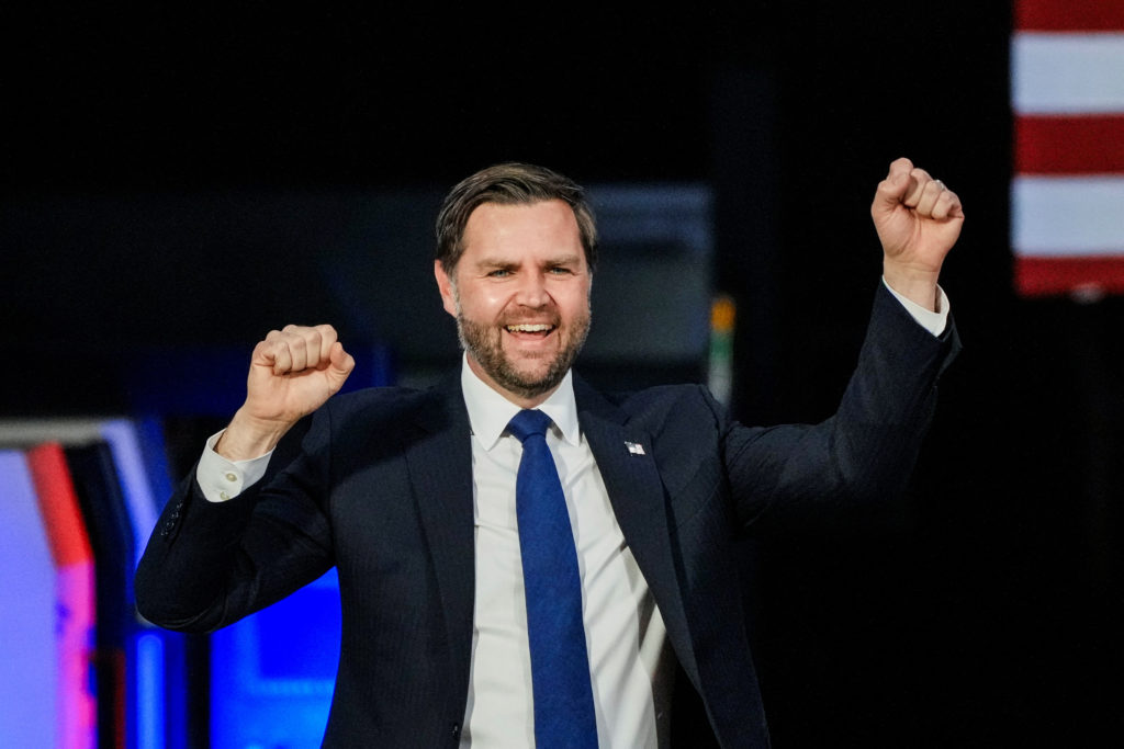 U.S. Vice President JD Vance speaks in West Pittston, Pennsylvania
