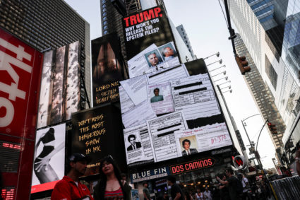 Trump seeks quick Murdoch deposition in lawsuit over Epstein story
