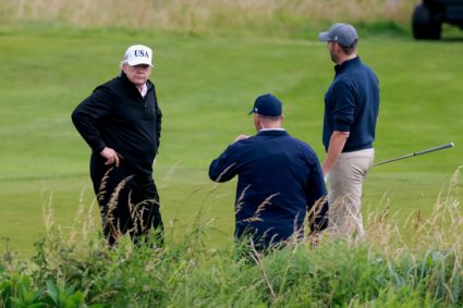 U.S. President Trump visits Scotland