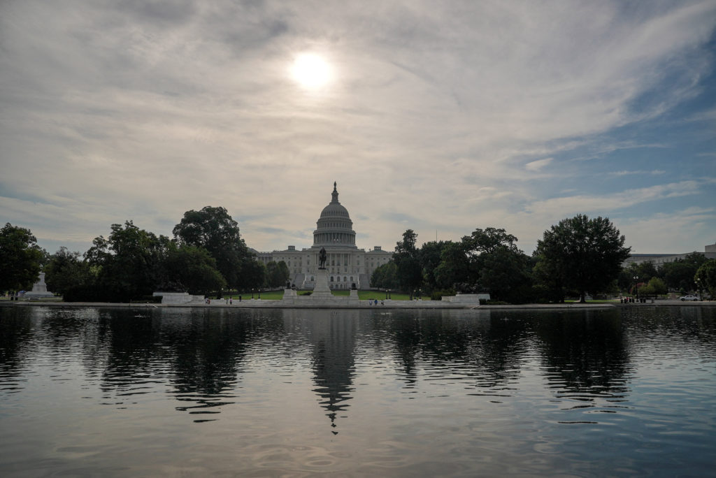 The U.S. Capitol ahead of a rally in protest against potential cuts to Medicaid,