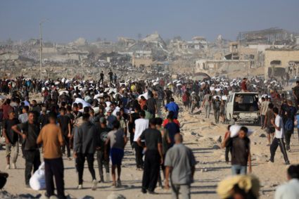 At least 46 Palestinians killed by Israeli fire in Gaza, officials say, as hunger crisis grinds on