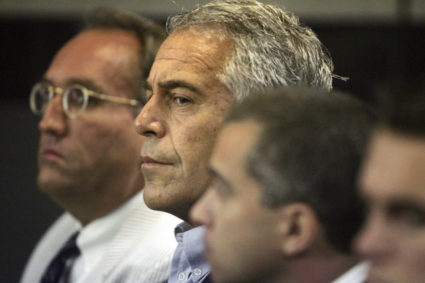 U.S. financier Jeffrey Epstein appears in court where he pleaded guilty to two prostitution charges in West Palm Beach