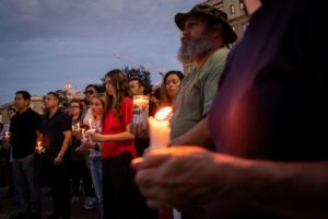 Vigil in memory of Texas flooding victims, in San Antonio