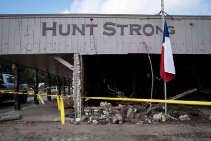 Aftermath of deadly flooding in Hunt, Texas