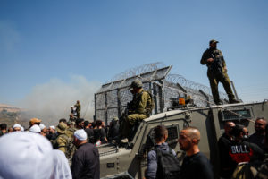 Ceasefire line between Israeli-occupied Golan Heights and Syria