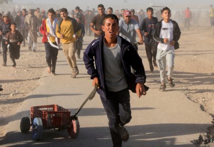 FILE PHOTO: Visual story on the ordeal Gazans endure to get food under new aid distribution programme in Khan Younis